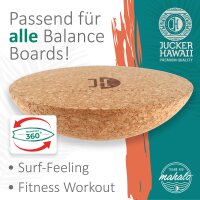 Korkhalbkugel für alle Balance Boards - Plank Ball (inkl. Kork Ball 8 CM)