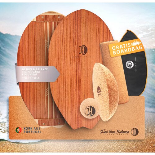 "Deal of the Year" Balanceboard Set SURF ROSEWOOD