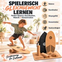 KEIKI WAVE - Kinder Balanceboard XXL Set
