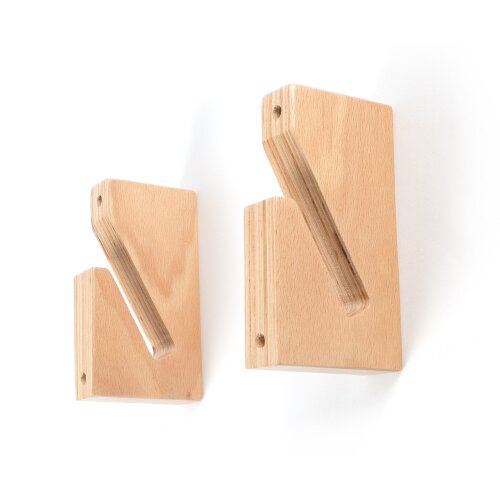 Wandhalterung Set WOOD BLOCK / Für Longboard / Skateboard / Balanceboard / Snowboard / Wakeboard