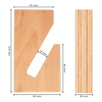 Wandhalterung Set WOOD BLOCK / Für Longboard / Skateboard / Balanceboard / Snowboard / Wakeboard
